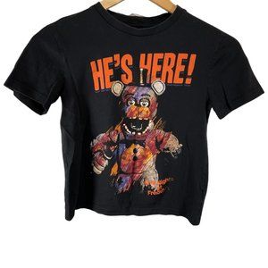 👣 5/$25 - Black "Five Nights at Freddy's" Logo T-Shirt